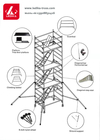 Layer Truss Bench Structure 6082 Aluminum Work Ladder Painting Scaffold Tower