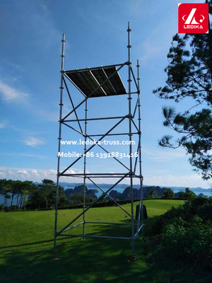 Layer Truss Bench Structure 6082 Aluminum Work Ladder Painting Scaffold Tower