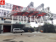 Silver Color Rotation Circle Square Aluminum Stage Truss For Competition / Big Event Show