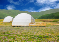 पारदर्शी होटल गोलाकार आउटडोर कैम्पिंग डोम तम्बू