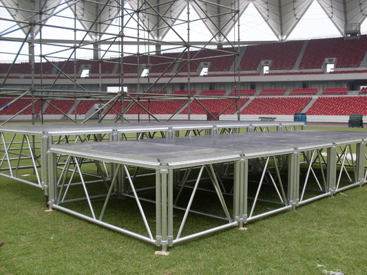Portable Outdoor Stage Truss Display Aluminum Stage Platform With Adjustable Legs