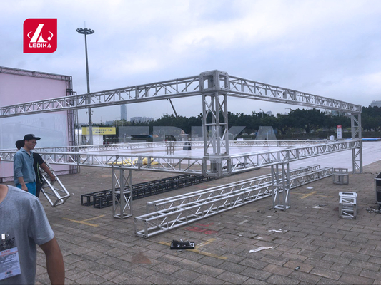 Durable Strengthen Box Truss System Aluminium Stage Truss For Commodity Fair